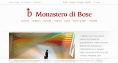 Desktop Screenshot of monasterodibose.it